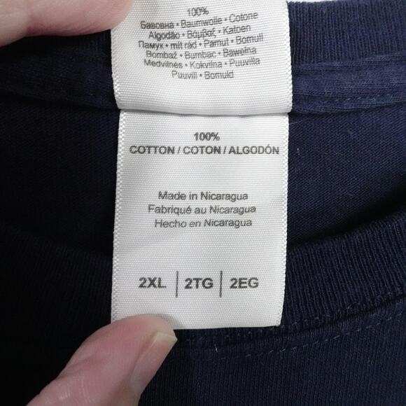 Craig Dollansky Shirt Mens 2XL Blue Aggressive Hydraulics Racing Sprint Car Tee - Picture 4 of 13